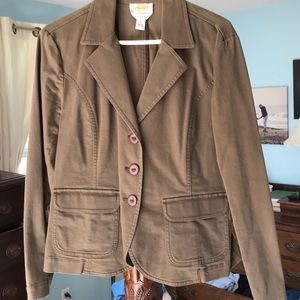 Talbots cocoa brown jacket in excellent condition